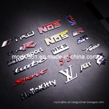 Car Sticker- Car Emblem OEM de alta qualidade 3D adesivo adesivo de plástico cromado Emblemas emblema do carro